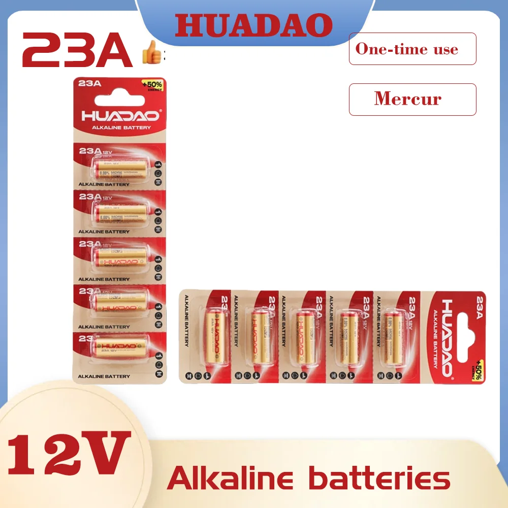 Batterie 23A 12V Dry Alkaline for Doorbell Remote Control Toys