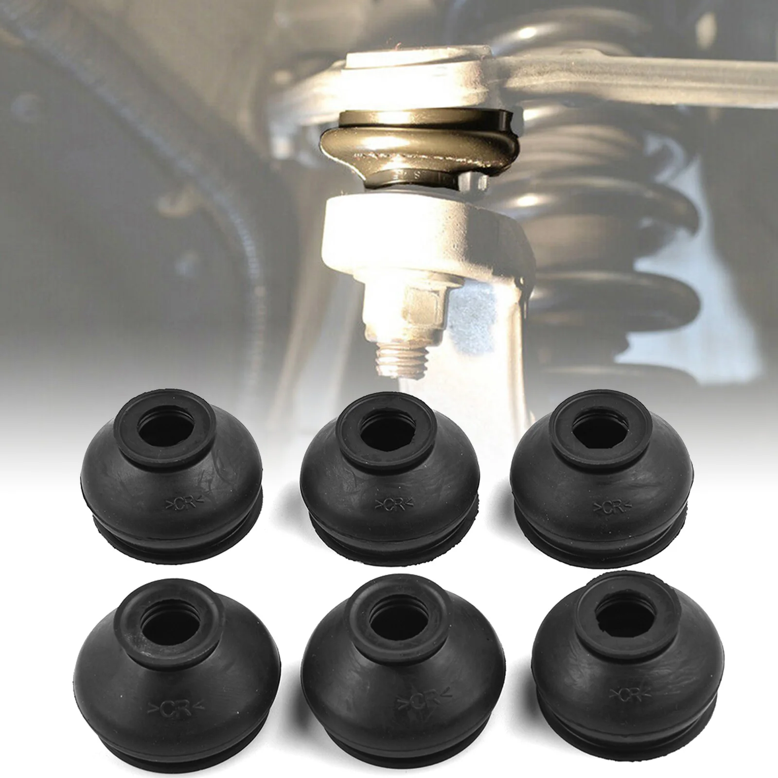 

6pcs Car Suspension Steering Ball Joint Rubber Dust Boot Cover HQ Rubber Tie Rod End Ball Joint Dust Boots Dust Cover