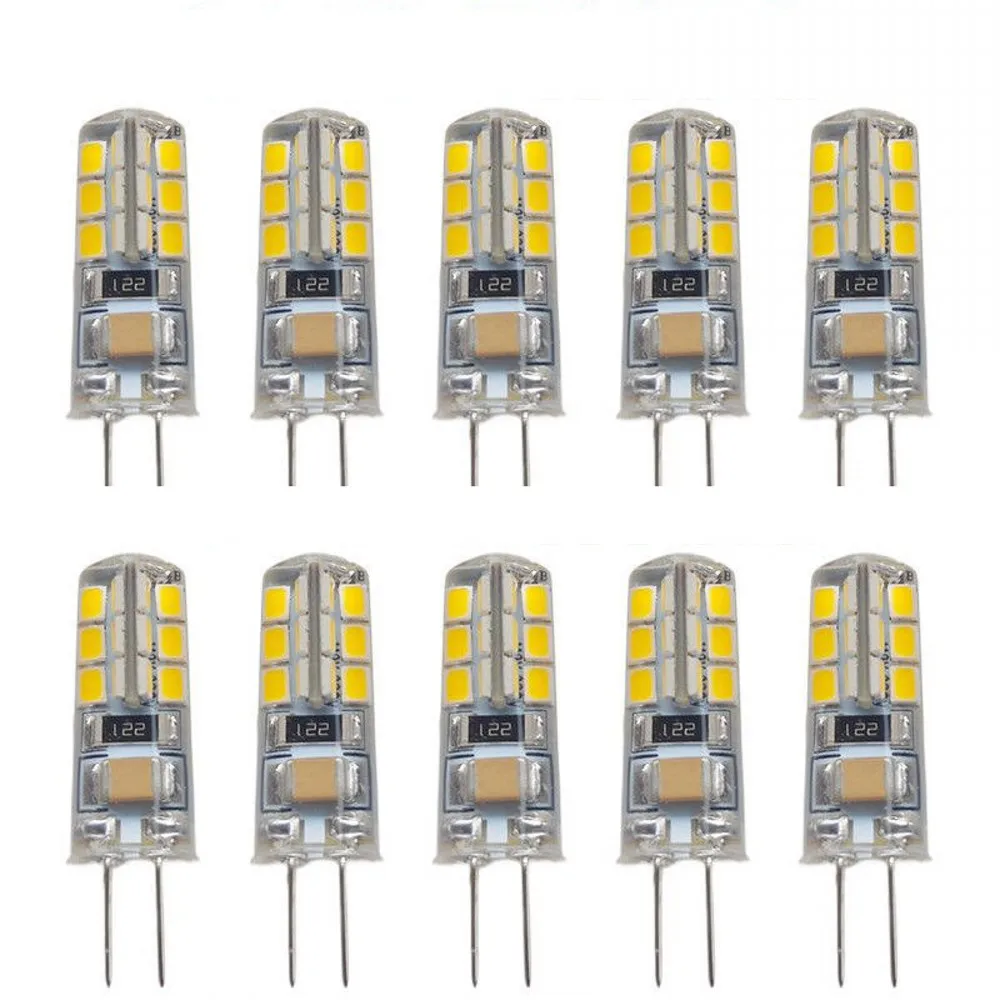 10pcs G4 Led Bulb 2W 3W 5W 9W 12W 15W 12V AC220V Saving Silicone Lamp 360Beam Angle Replace halogen Light Spotlight Chandelier
