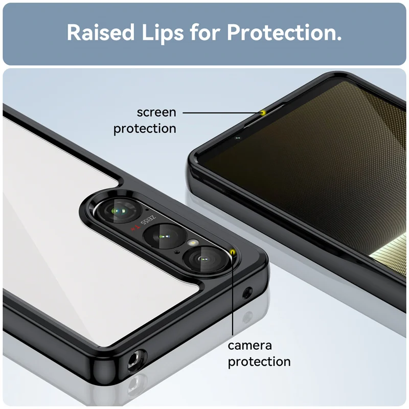 SHIEID Cover per Sony Xperia 1 V, Custodia in TPU Tinta Unita, Case in Silicone Morbido, Custodia in gomma antiurto sottile Cover per Sony Xperia 1 V-Giallo