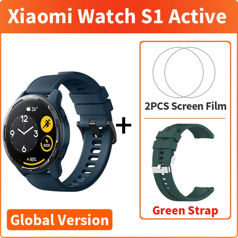 Xiaomi Watch S1 Active Global Version Smart Watch GPS Blood Oxygen 1.43" AMOLED Display Bluetooth 5.2 Phone Calls Mi SmartWatch 