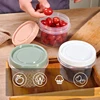 4 Pcs 500ml Round Food Fresh Keeping Box Kitchen Refrigerator Storage Container Fruits Snacks Sealed Jar Microwave Heating 3