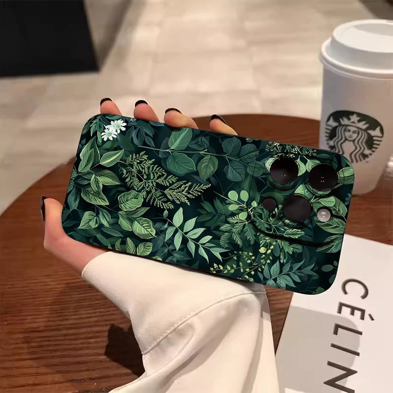 Tropical Palm Leaves Phone Case - Nature-Inspired Design