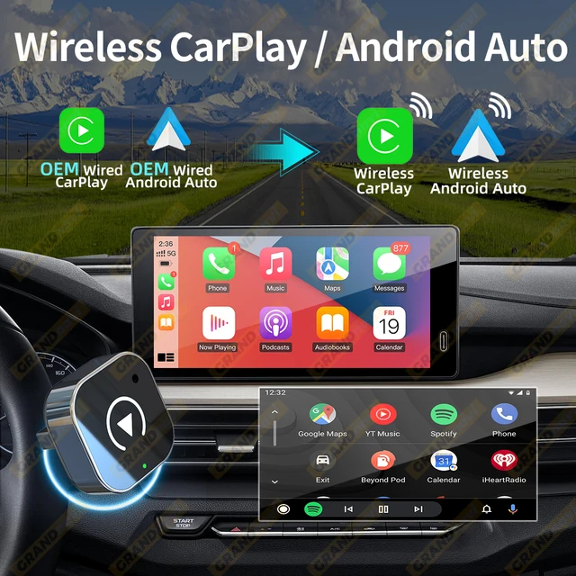 New Wireless CarPlay Android Auto Adapter USB Dongle Smart Mini Box Plug And Play Universal For VW Toyota Nissan Honda Ford Benz 2 New Wireless CarPlay Android Auto Adapter USB Dongle Smart Mini Box Plug And Play Universal For VW Toyota Nissan Honda Ford Benz 2