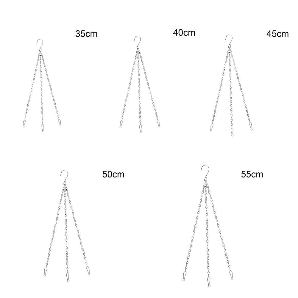 Hanging Chain Flower Pot Spare Metal Sturdy Easy To Install Garden Hanging Basket Metal Replacement High-quality 6