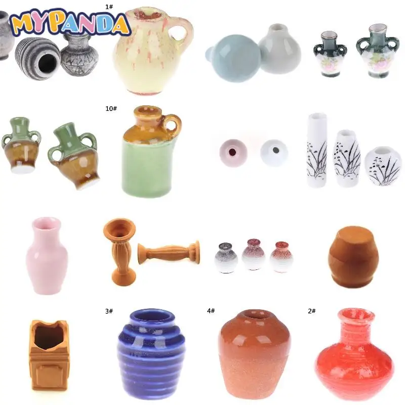 Maison de poupées miniature céladon céramique vase BB 