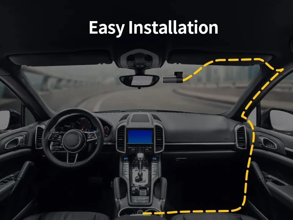 KAWA Dashcam D5 2K Sprachsteuerung 24H Parküberwachung 360 ° Rotations-WLAN-Monitor WDR G-Sensor Notfallaufzeichnung Superkondensator – Detail 15