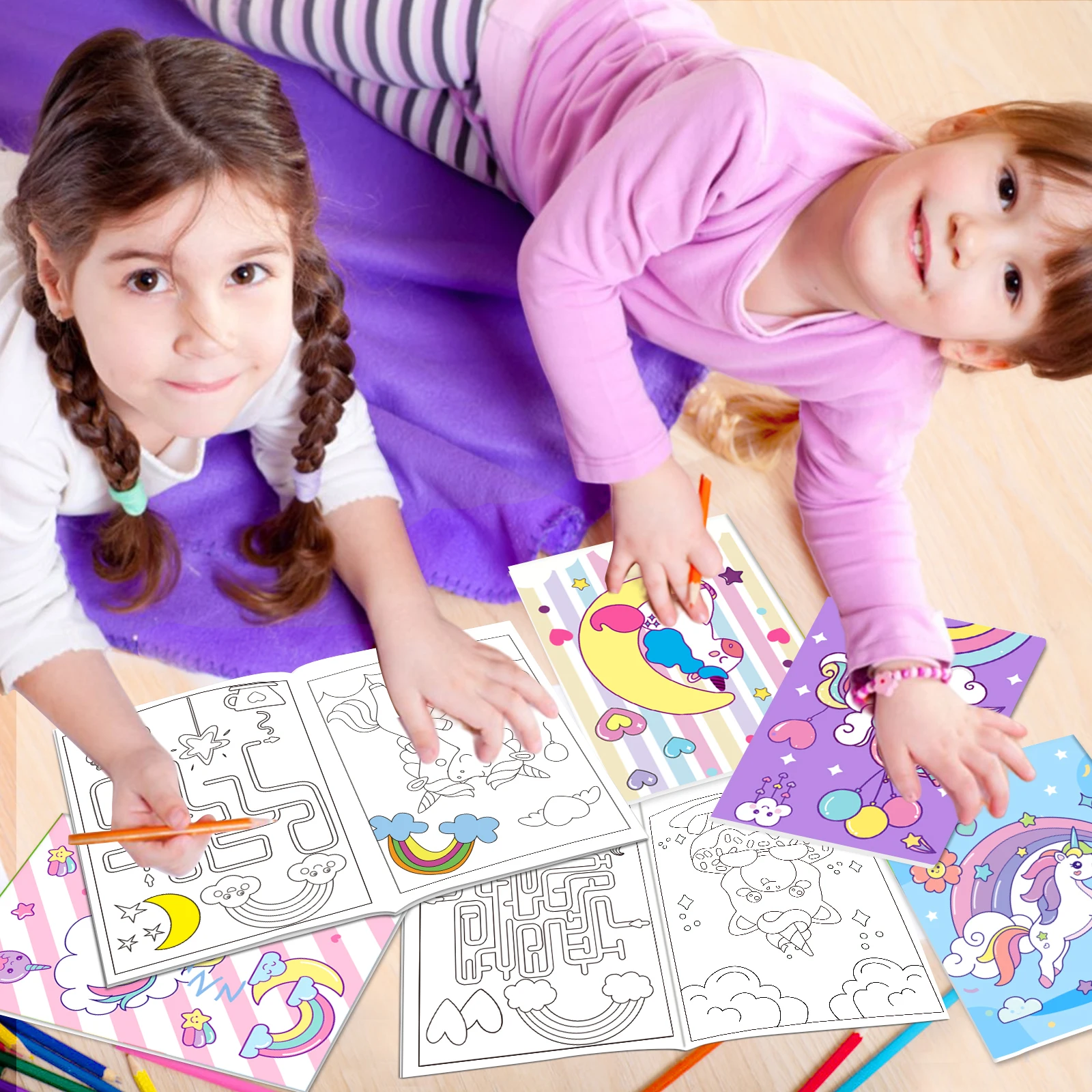 24-Pack Magic Horse Mini Coloring Books 5