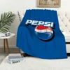 Fashion Art P-pepsi C-cola Logo Blanket Plush Nap Sofa rug for Living Room Warm Office Bedroom Birthday Home Travel Kid Gifts 5