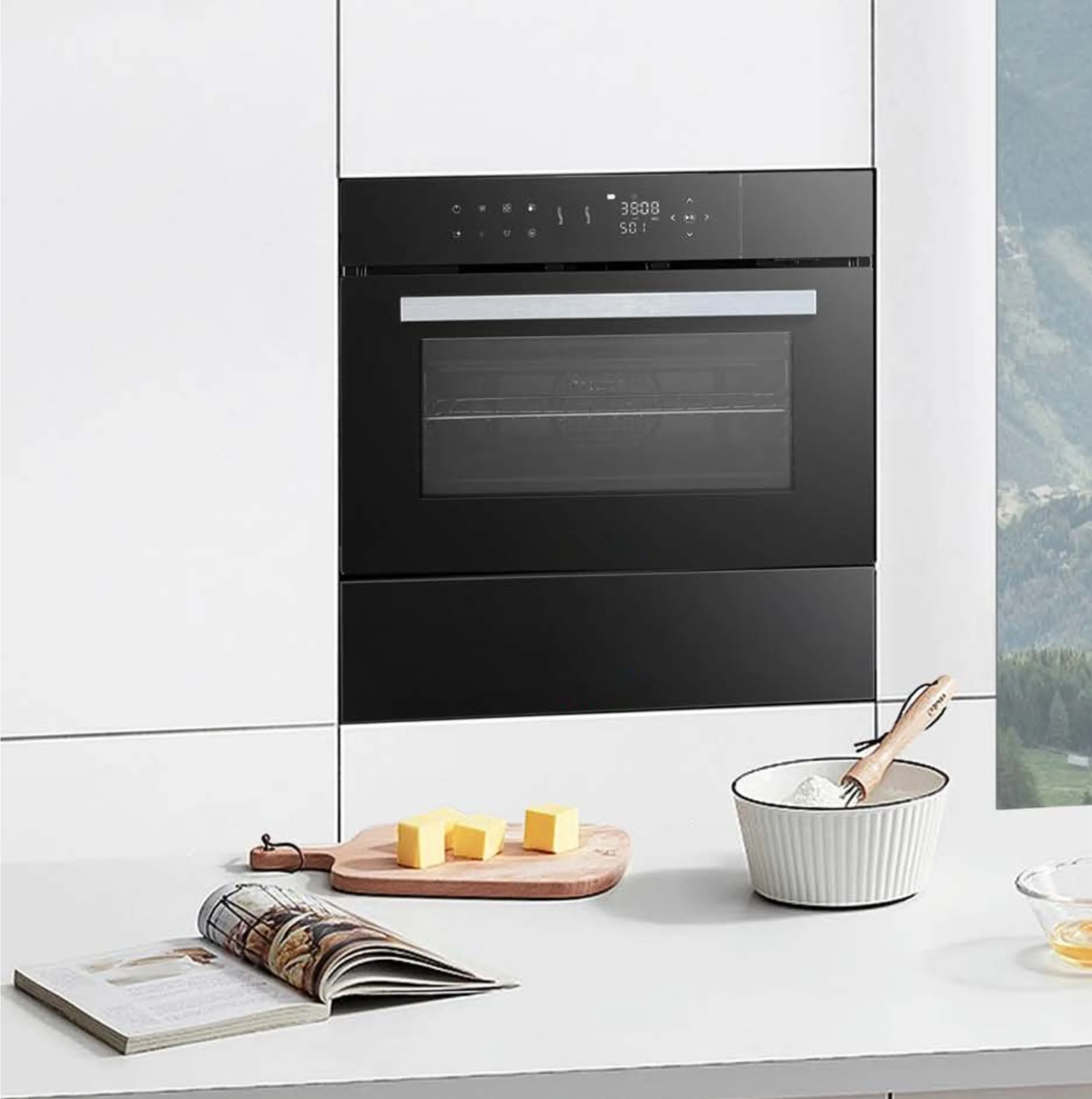 Hot Selling Household Built-in Tempered Glass Warming Drawer