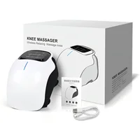 Smart cordless knee massager with vibration for joint relief.