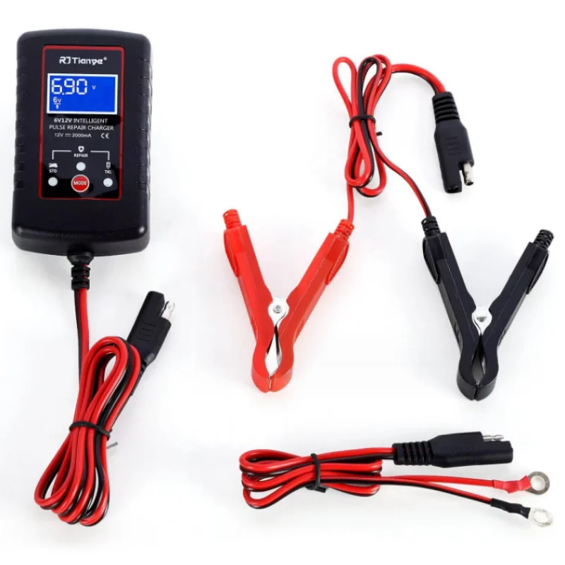 Caricabatteria intelligente per auto e moto YMYNY 12V 6A, mantenitore