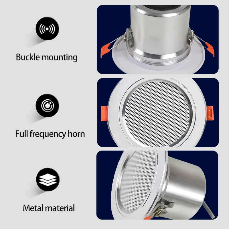 نظام الصوت المنزلي 3 بوصة مكبرات الصوت السقف خلفية...