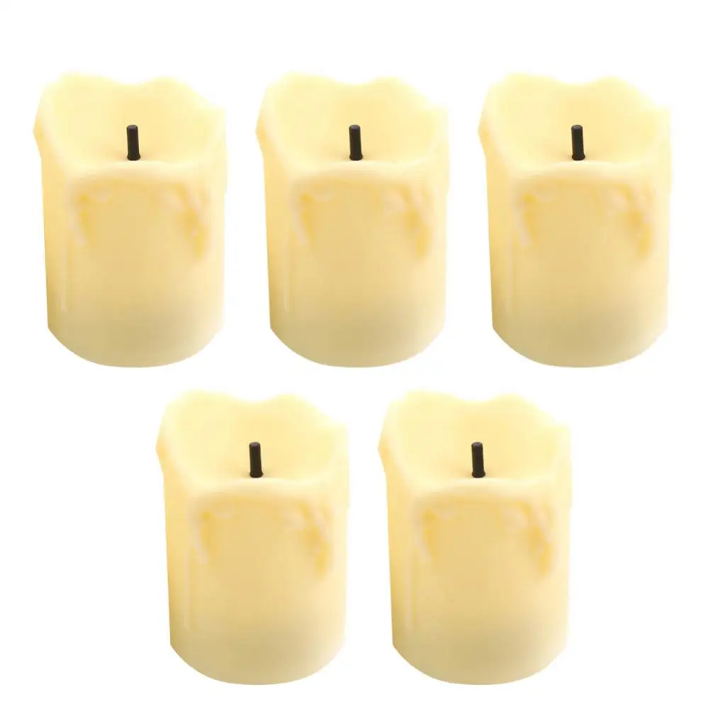 5Pcs Simulation LED Flameless Electronic Candle Table Light Party Decoration