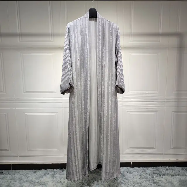 109610-d4629e.jpg Abaya-Robe de Prière Rouge pour Femme Musulmane, Manches sulf, Kimono Ouvert, Kebaya, Dubaï, Vêtements de Luxe, 2024