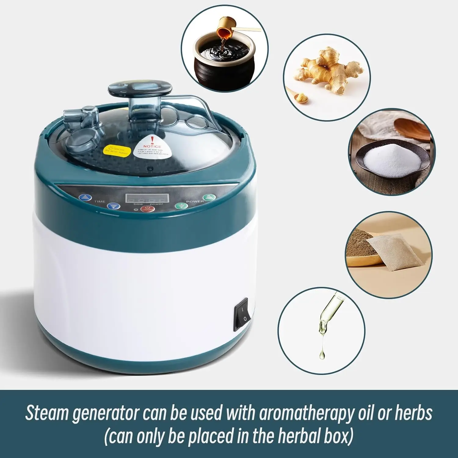 4L Sauna Steam Generator Portable Sauna Steamer with Remote Control Home Sauna Steam Pot Stainless Steel Pot 5