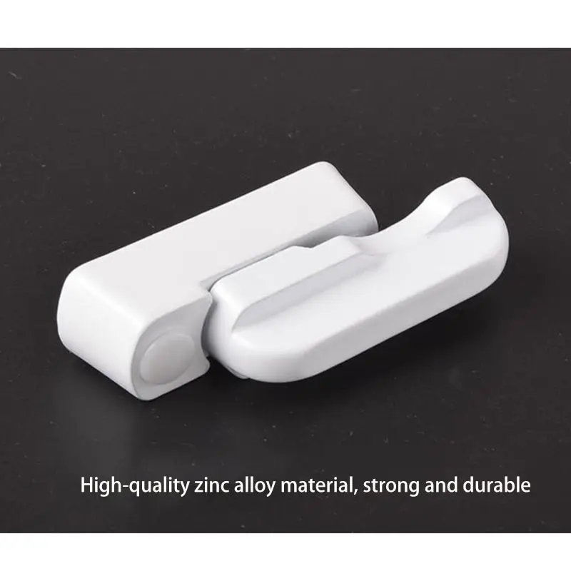 1PC Window Door Lock T Shape Locks Plastic steel White Windows Doors hasp Security Child Protector For Home House Hardware