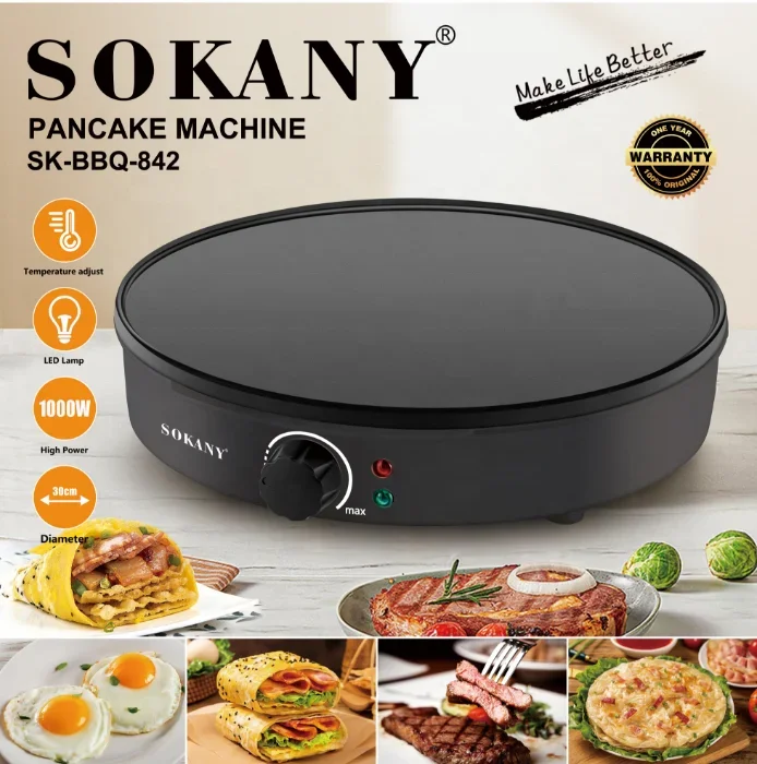 New Kitchen Roti Maker Machine Crepe Non Stick Souffle Pancake Roti Maker For Hom 2