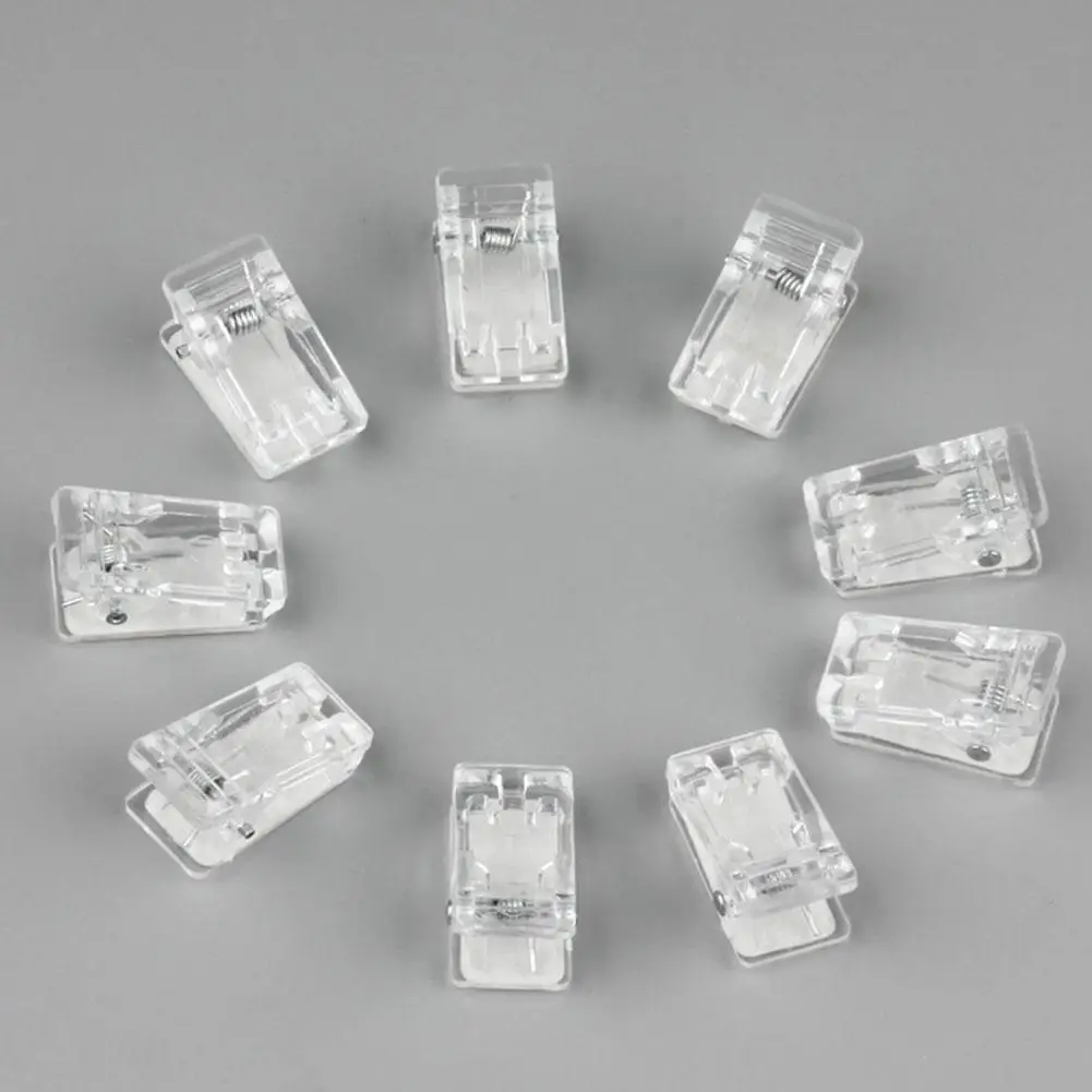 20pcs Self Adhesive Clips Tapestry Hangers For Hanging Storage Photo Spring Loaded Mini Transparent Single-sided Adhesive C O0n4