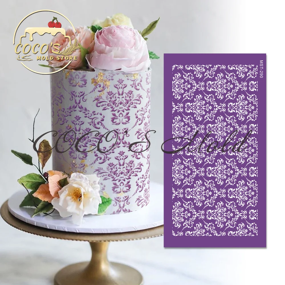 

Новый европейский рельефный тканевый фон ручной работы с изображением Королевского крема для торта шаблоны для украшения кухни тортов Инструменты для выпечки