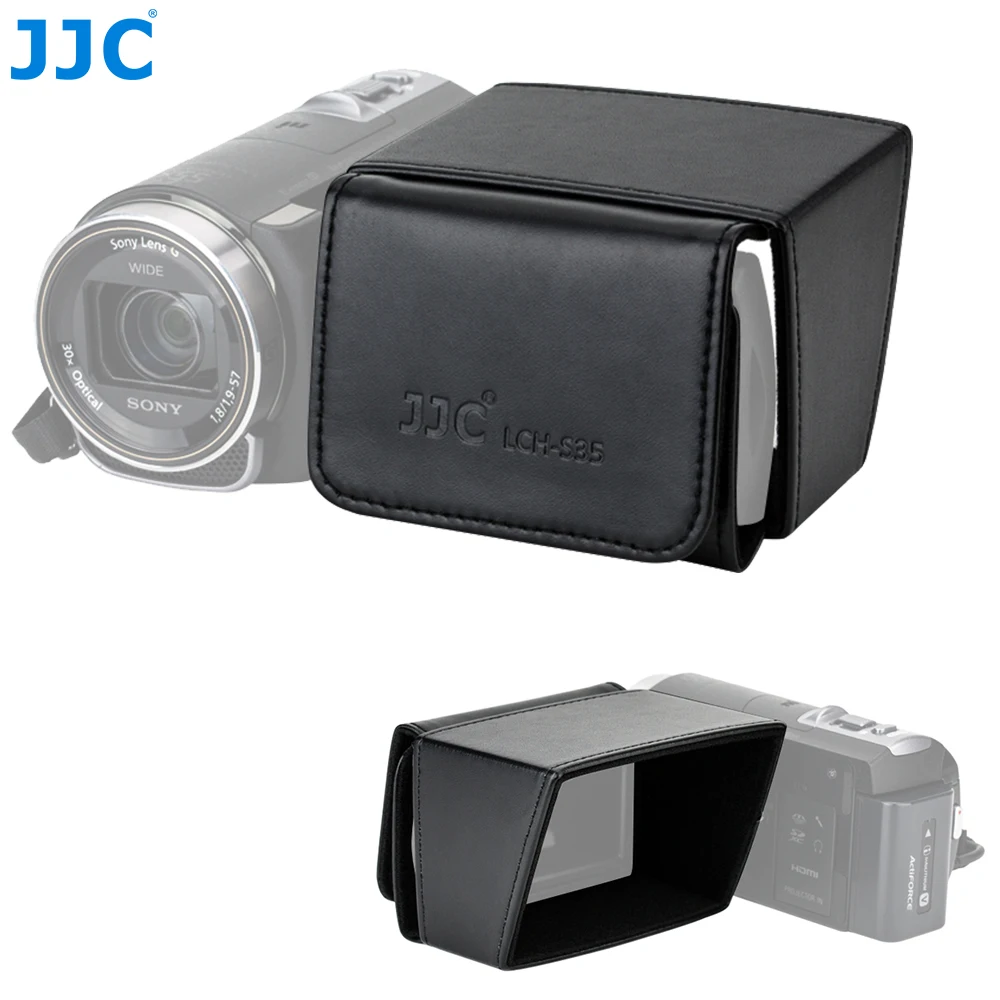 Jjc 3.5'' Camcorder Lcd Screen Hood Sun Hood 90x60mm Sunshade Lcd Viewfinder Visor For Sony