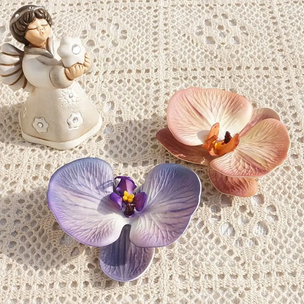 Earring DIY Jewelry Making Craft Simulated Flower Handmade Accessories Headdress Butterfly Orchid Flower Decoration Hairpin Gift - 5