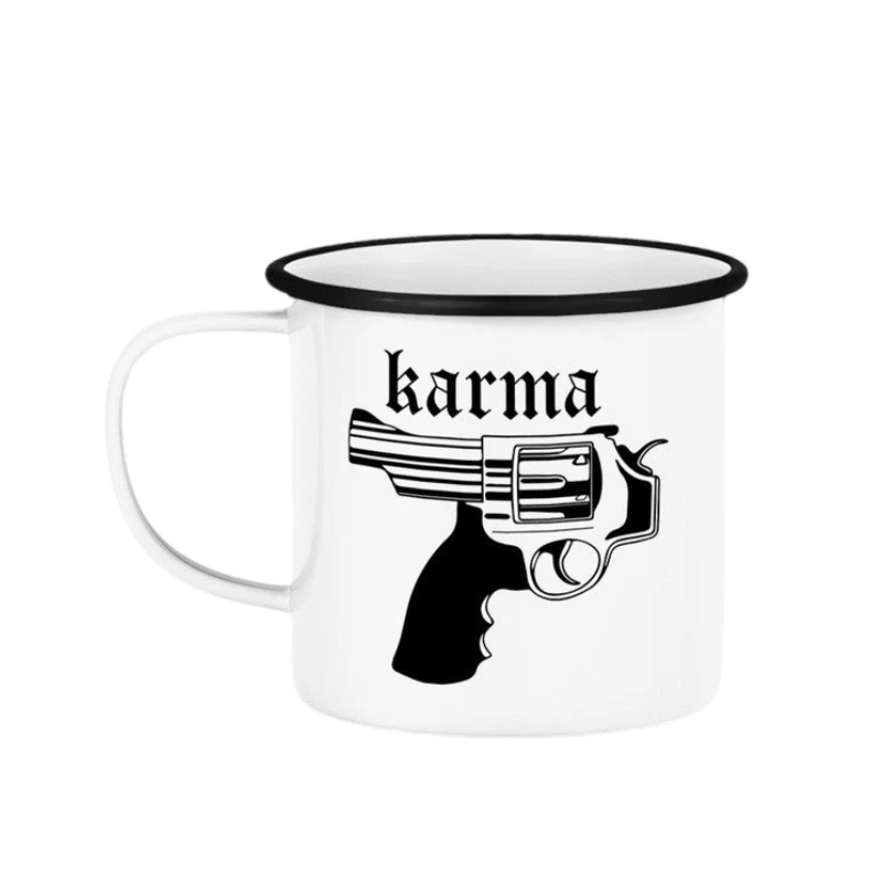 

Personalized Enamel Mug Cat Couple Mug Vintage Printed Coffee Cup Interesting slang Brother Sister Friends Birthday Party Gifts