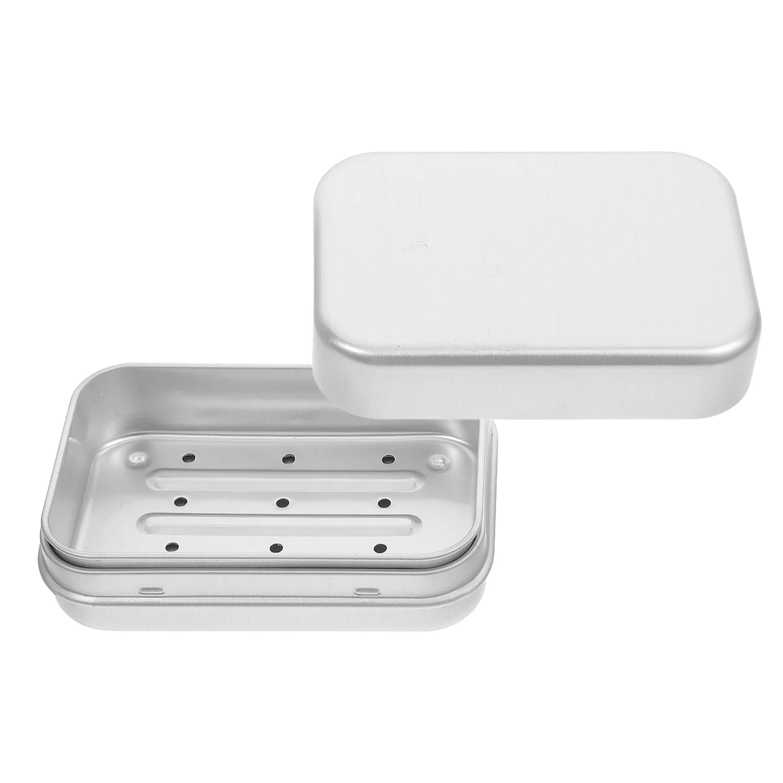 Square Japanese Aluminum Soap Box Travel Bar Soap Case Portable Soap Container Bathroom Supply Metal Soap Dish Soap Tray Storage 3