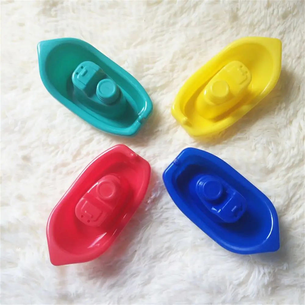 4pcs Boat Bathtub Swimming Water Play Toy Floating Ship Bathroom Educational Toy for Shower 4