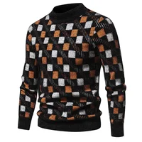 Trend Men's  New Imitation Mink Sweater Soft and Comfortable  Fashion Warm Knit Sweater Man Clothes 1