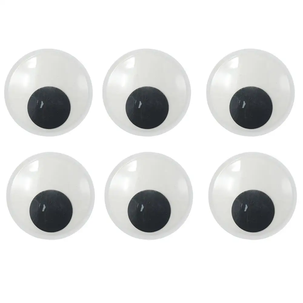 Ojos Grandes Manualidades TOAOB - 10 Piezas De Ojos Grandes Con Autoadhesivo De 2 Pulgadas, 3 Pulgadas, 4 Pulgadas, 6 Pulgadas, Ojos Gigantes De Plástico Negro Para Manualidades, Decoración De álbumes De
