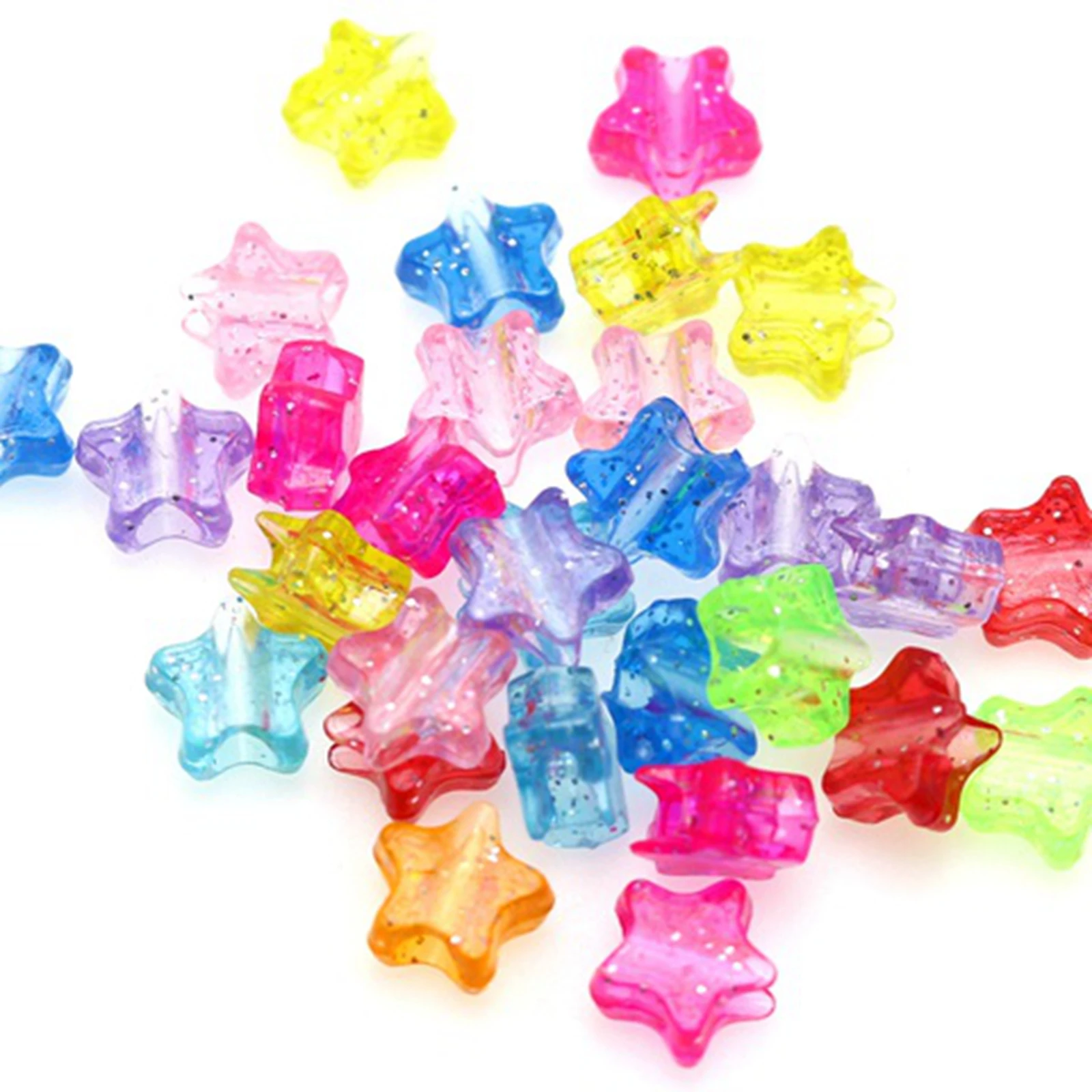 Gxadwzy, 500 perline pony, 6 x 9 mm, opache, trasparenti, colorate con foro grande, per gioielli, bracciali, collane, portachiavi, fai da te