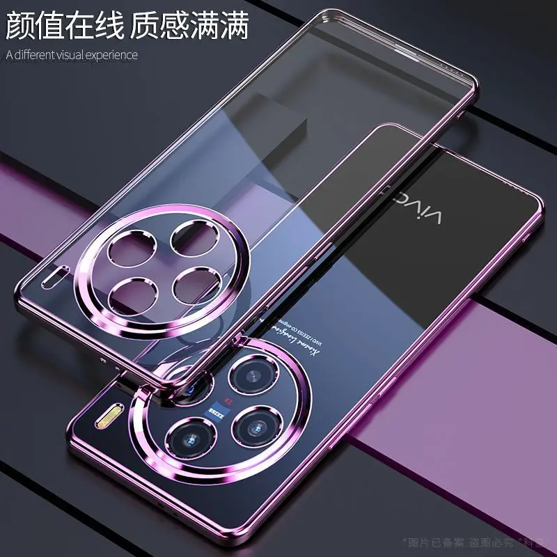 Luxury Electroplating Transparent TPU Shockproof Bumper Phone Case
