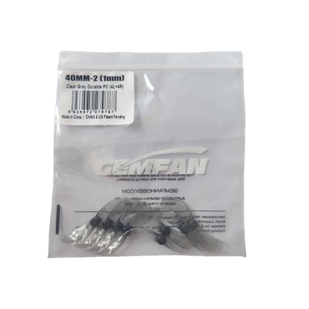 4 Paar Gemfan 1610 40mm 2-Blatt PC Propeller mit 1mm 1,5mm Loch für RC FPV Racing Freestyle Tinywhoop Drohnen Ersatz DIY Teile – Detail 13