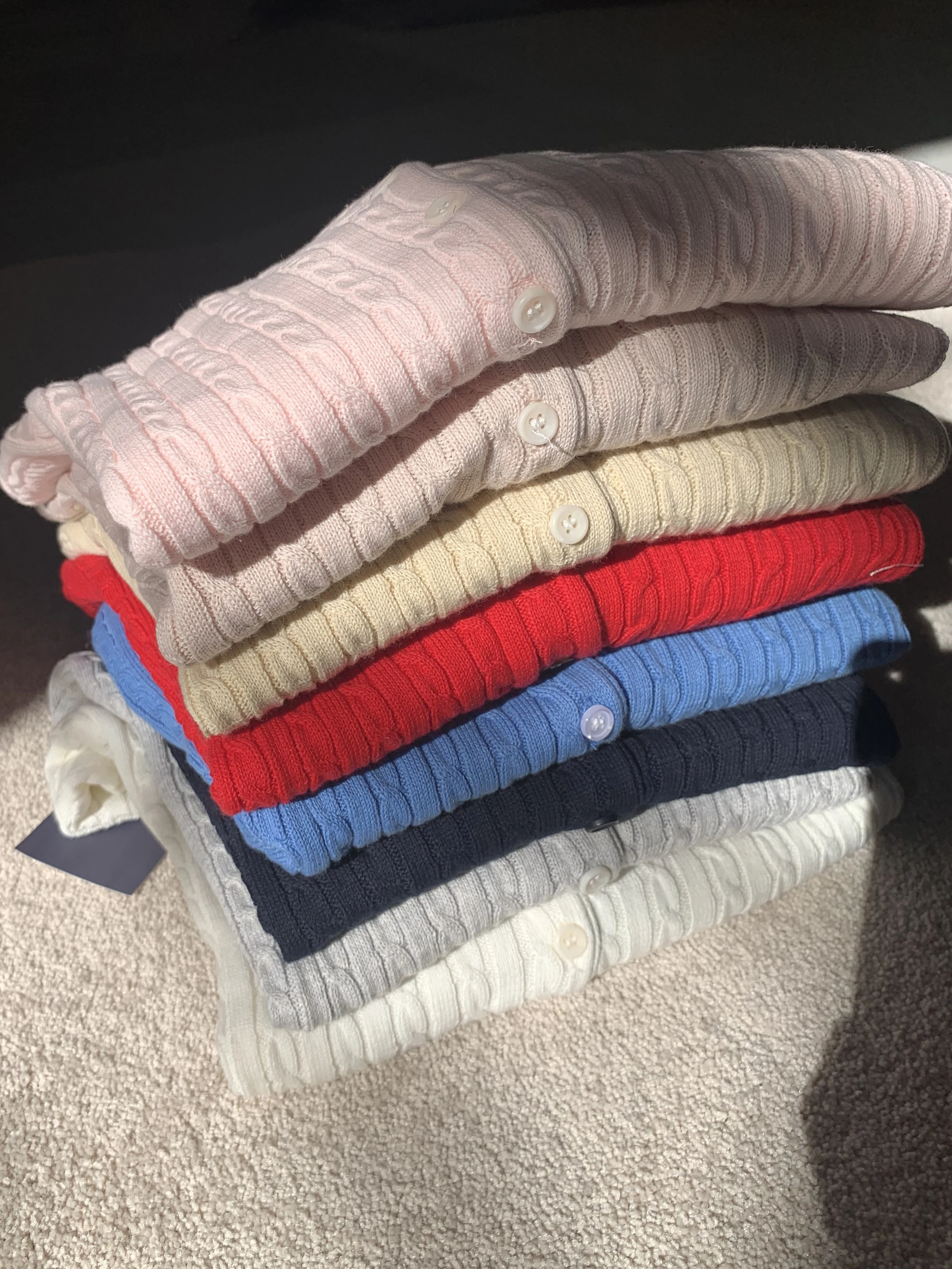 New Red Twist flower Knitted Sweater Cardigan O-Neck Single Breasted Long Sleeve Slim Coat Vintage Streetwear Simple Crop Top 3