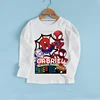 Autumn Spider-Man and His Amazing Friend Birthday Bottoming Kid Shirt 2-9 Year Personalize Name Birthday Boy Long Sleeve T-shirt 4