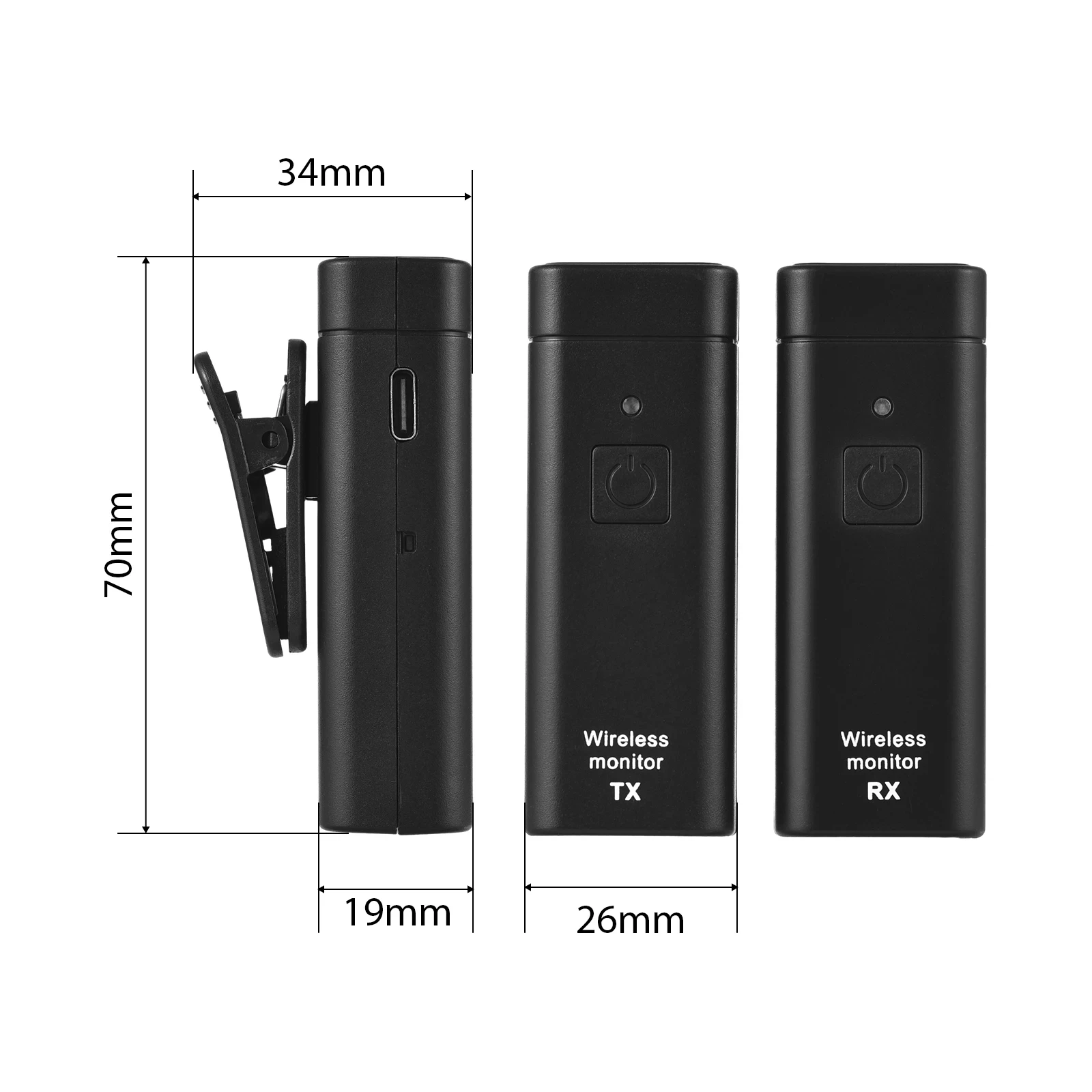 Wireless Earphone Monitoring System Professional IEM Stereo Transmitter Receiver Real-time Ear Return Singer Band Stage