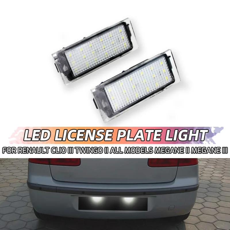 Luce Targa A Led Per Auto Per Renault Megane 3 Clio Laguna 2 Megane 3 Twingo Master Vel Satis