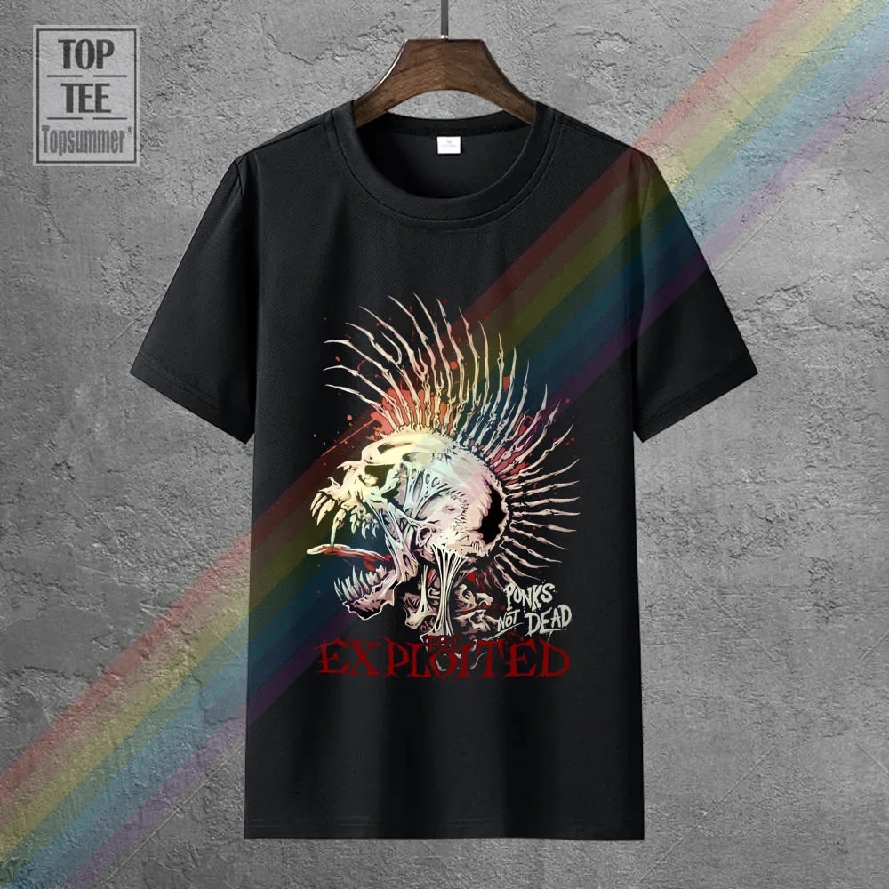 

Fashion Cotton T Shirts The Exploited Punks Not Dead Short Sleeve Men'S Funny Cool T-Shirt