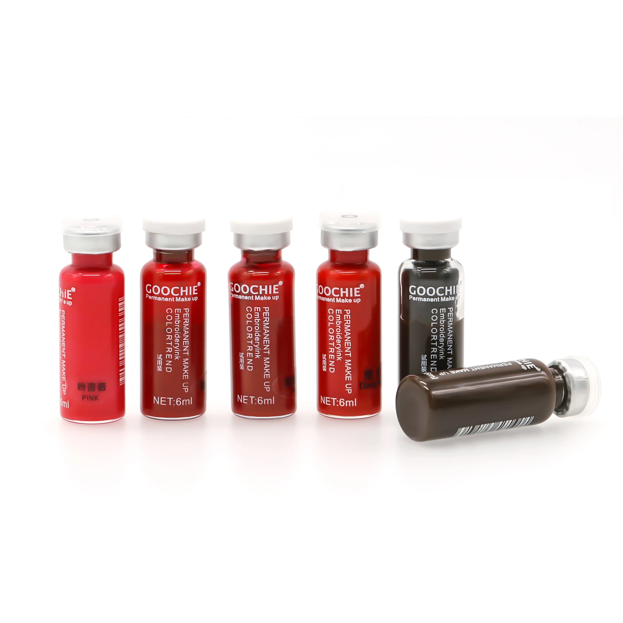 Goochie PMU 6ML Eyebrow Lip Micro Pigment Permanent Make-up Paint Tattoo Ink Microblading Kit
