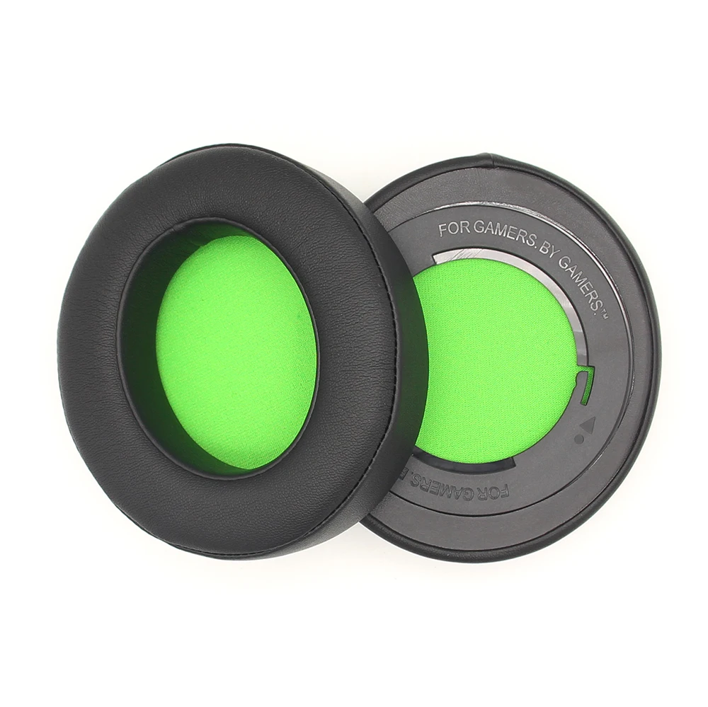 stap Vijf zitten Ear Pads Protein Leather & Sponge Foam Replacement For Razer Kraken Pro 7.1  V2 Headphone Ear Cushion Black-green / Black - Protective Sleeve -  AliExpress