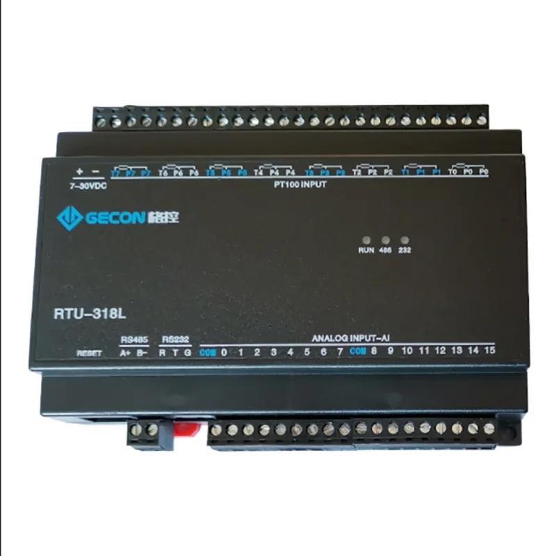 

RTU-318L 8-channel PT100 temperature acquisition 16-channel analog input Modbus RTU combination module RS485