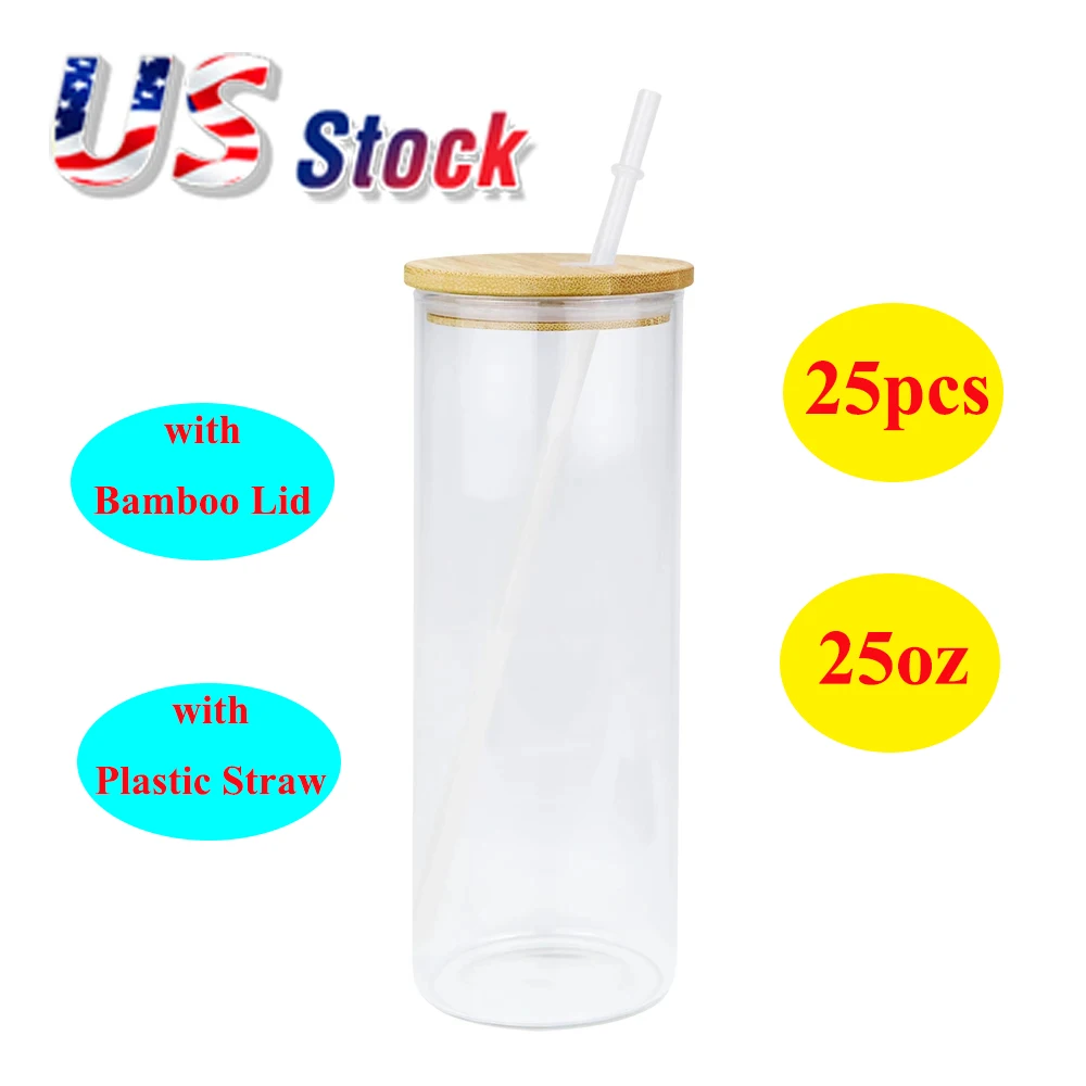 Glass Tumbler With Lid Wholesale 25oz Glass Tumbler