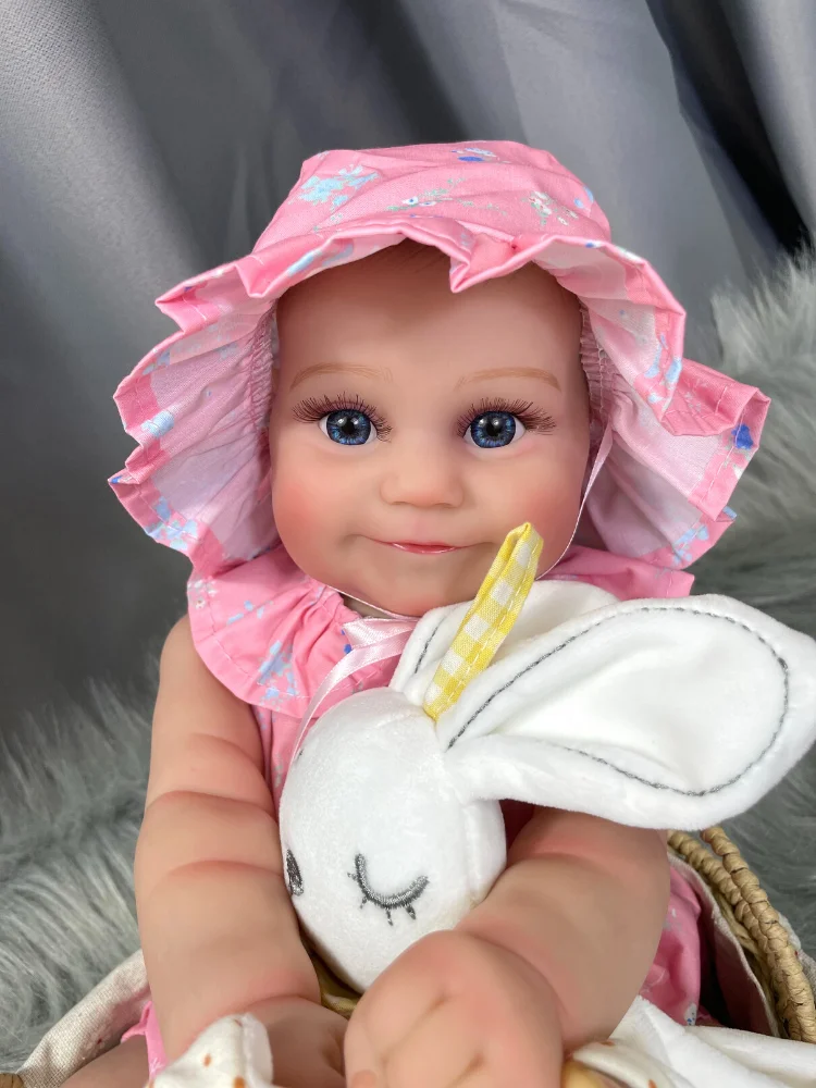 Poupée Reborn en silicone, 55 cm, imperméable, en vinyle, bébé qui