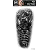 Size:208x95mm New Waterproof Animal, Terrifying Temporary Tattoo Tiger Head Totem Tattoo Sticker 3