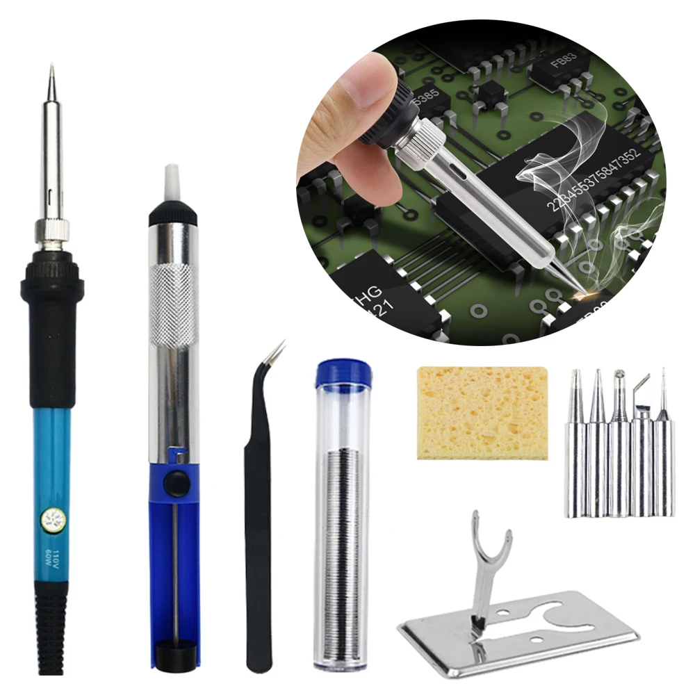 Adjustable Temperature Electric Soldering Iron 220V 110V 60W Welding