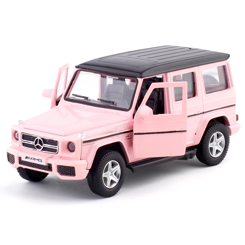 1/36 Mercedes-Benz G63 G-Class Toy Car Model For Children RMZ CiTY SUV Sport Diecast Miniature Pull Back Collection Gift For Boy 6