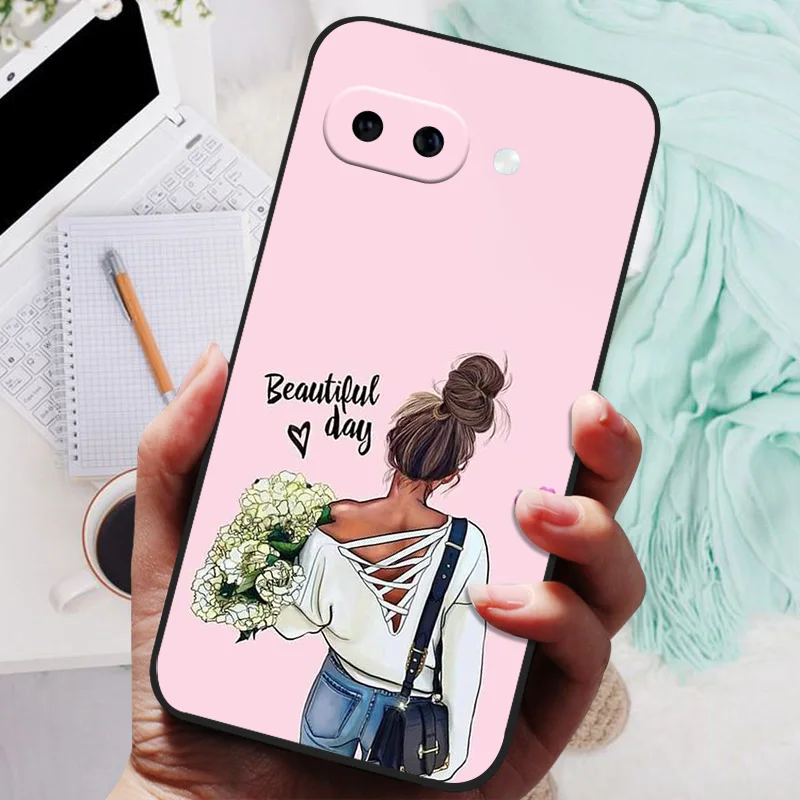 Cartoon Silicone Back Cover Phone Case - Soft Bumper Coque