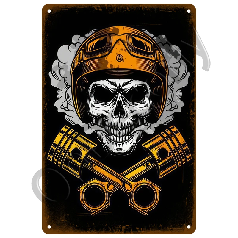 Wand Dekoration Retro Motor Öl Gas Racing Metall Zeichen Vintage Poster Für Eisen Platte Garage Mann Höhle Zubehör Zinn Zeichen Dekor – Detail 17