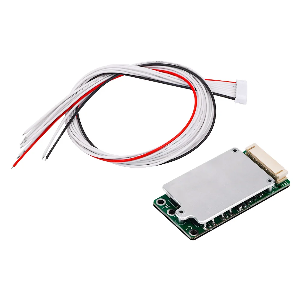 18650 lityum batarya paketi için 10S 36V 15A BMS koruma kartının ön görünümü